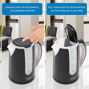 Quest Dual LED Illuminated Kettle - 1.7Ltr Black - InStock