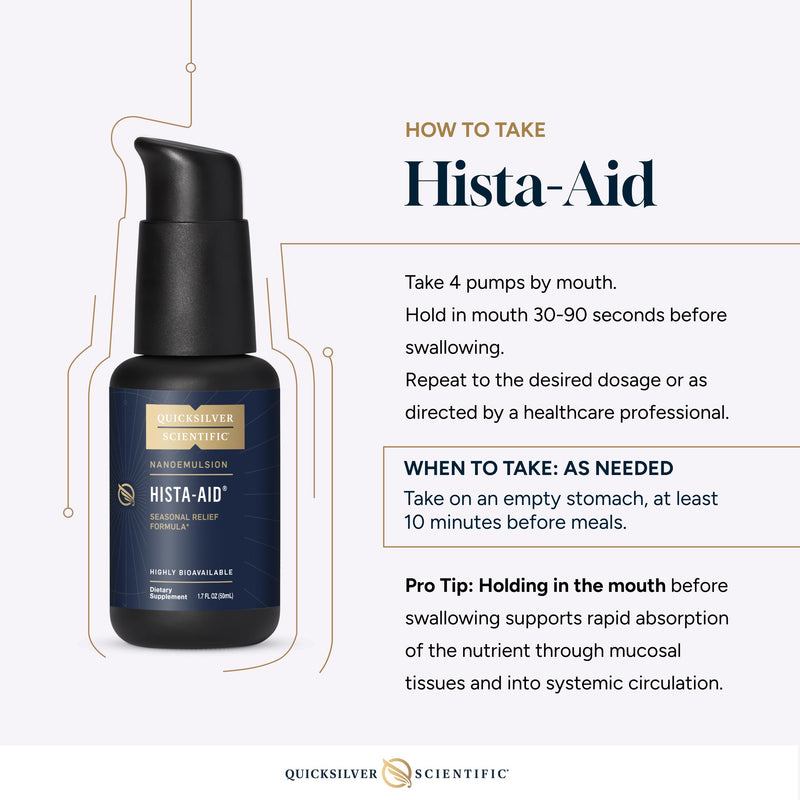 Quicksilver Scientific Hista-Aid – Nanoemulsified Flavonoids with Liposomal Vitamin C (50ml)