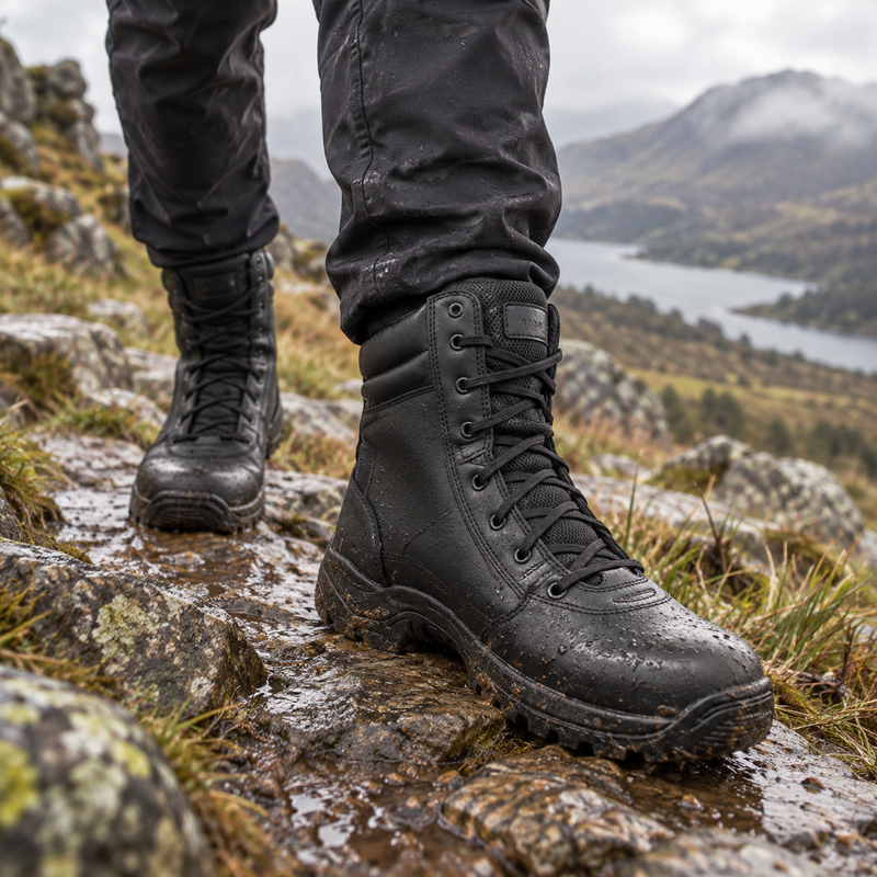 QUIVE SEGA Combat 3.0 Mid-Calf Leather Boots