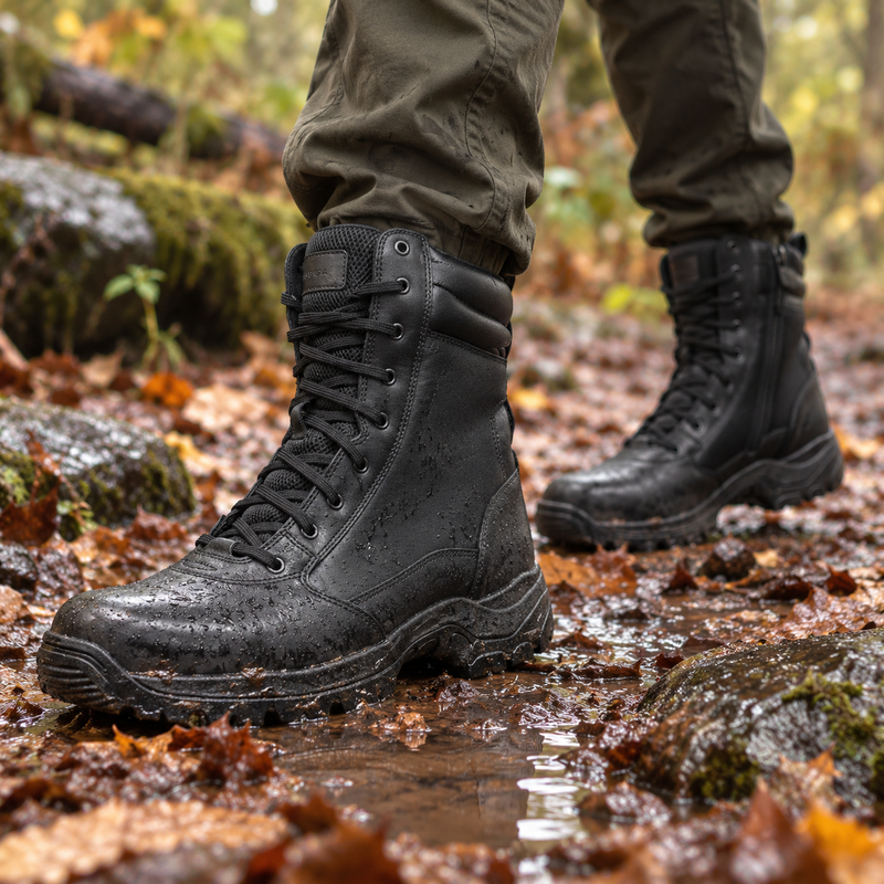 QUIVE SEGA Combat 3.0 Mid-Calf Leather Boots