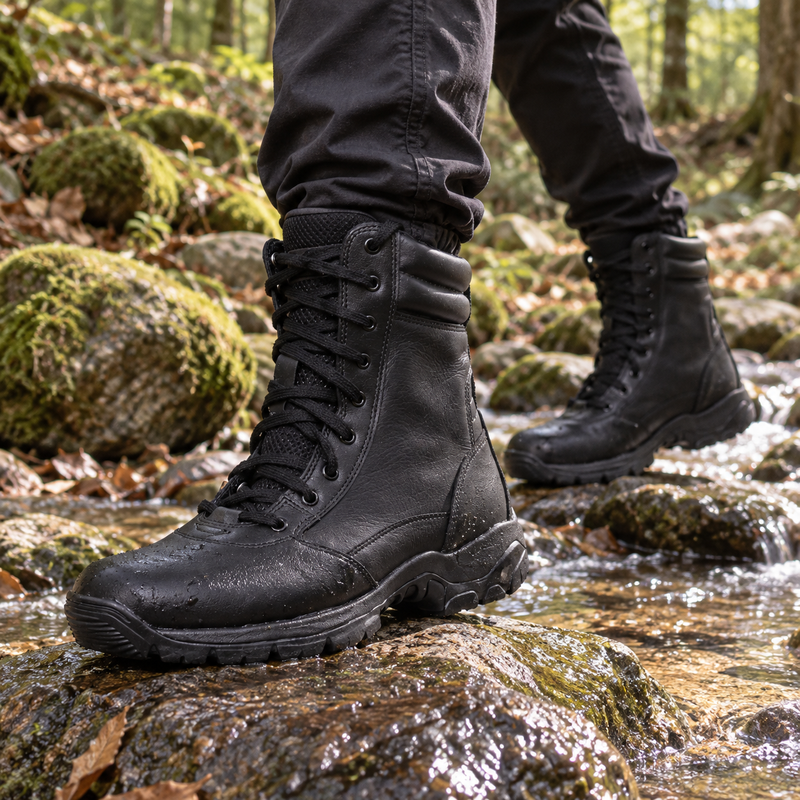 QUIVE SEGA Combat M-21 Mid-Calf Leather Boots