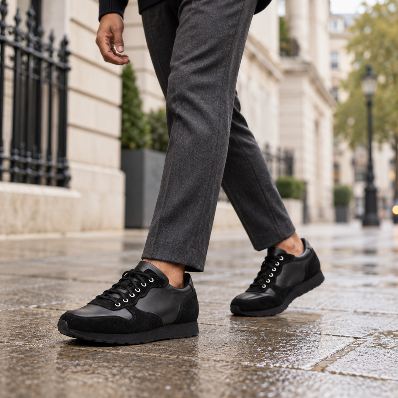 QUIVE London Belgravia Leather Trainers