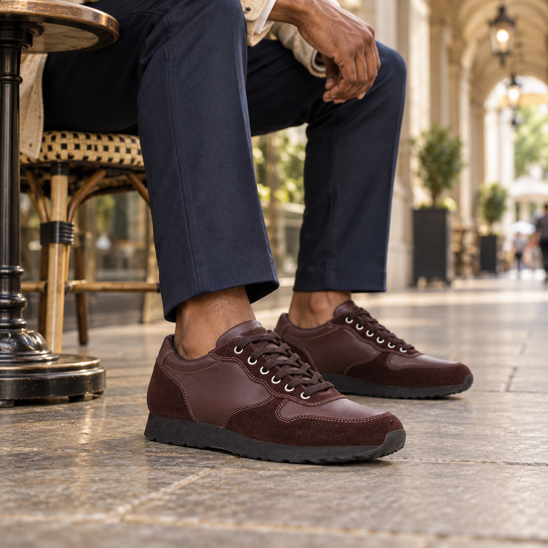 QUIVE London Belgravia Leather Trainers