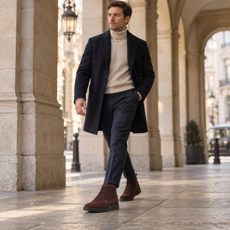 QUIVE London Chester Suede Chukka Boots