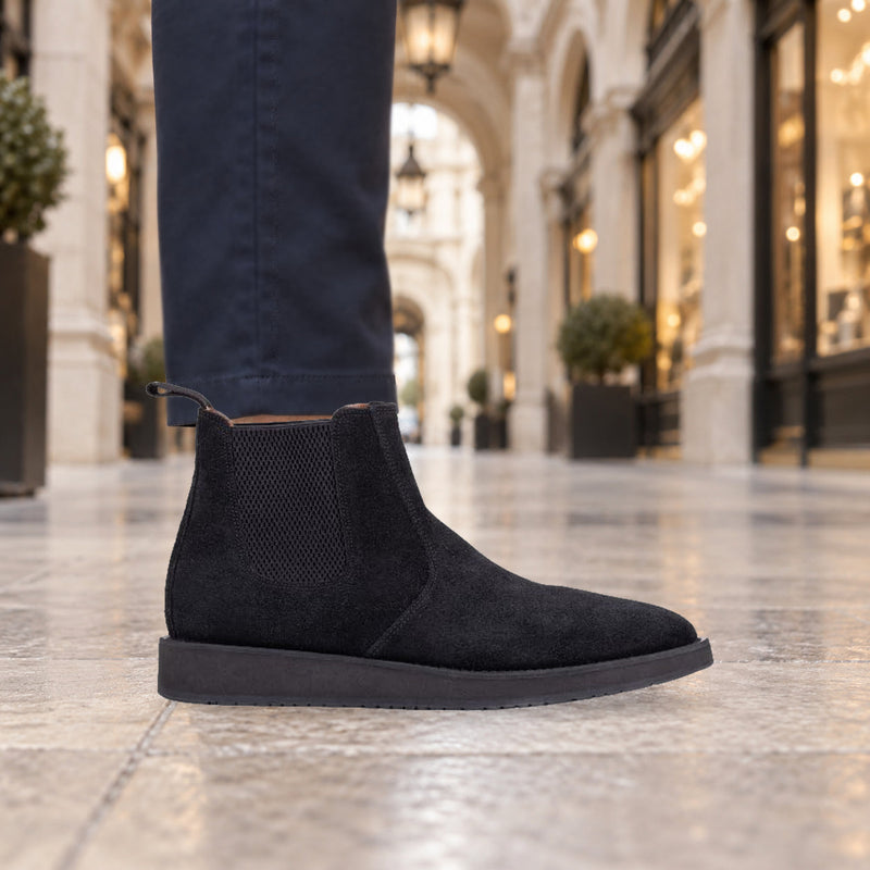 QUIVE London Mayfair Suede Chelsea Boots