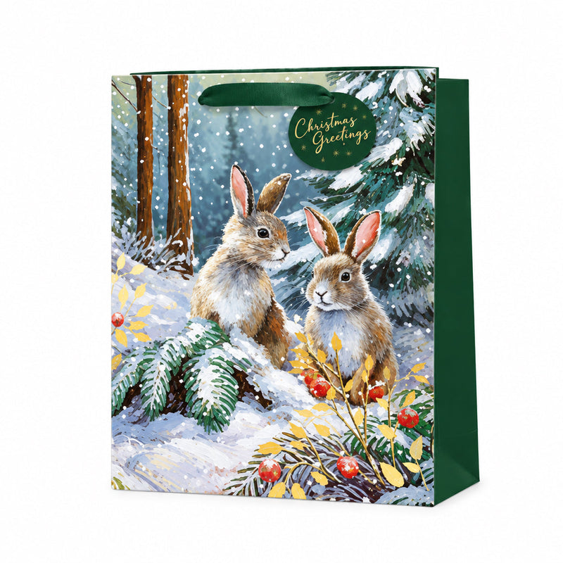 Large Christmas gift bag - Rabbit