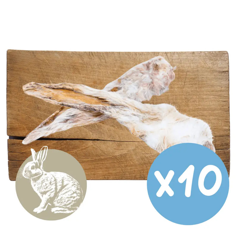 Rabbit Ear with Fur Natural Meat Chew For Dogs