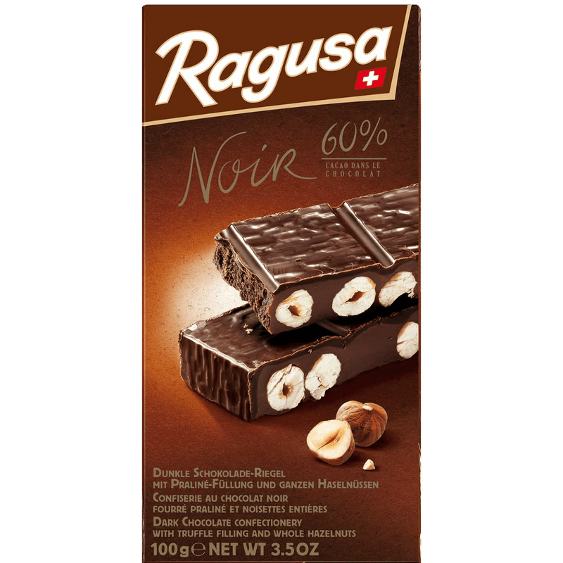 Ragusa Hazelnut Noir Dark Chocolate Bar | 100g - InStock