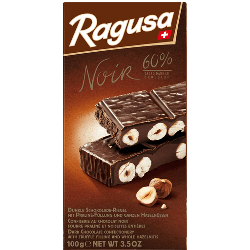Ragusa Hazelnut Noir Dark Chocolate Bar | 100g - InStock