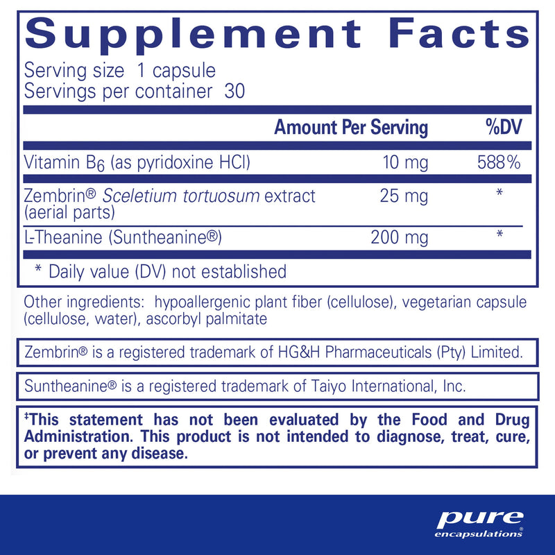 Pure Encapsulations Rapid Calm – Stress & Sleep Support with Zembrin & Suntheanine