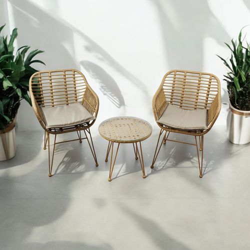 RATTAN BISTRO SET - InStock