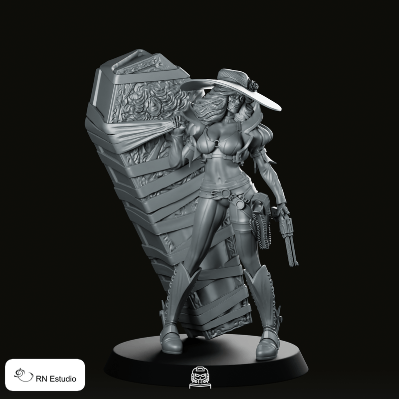 Raven Chrome Cyberpunk 2077 Miniature Assassin Bounty Hunter