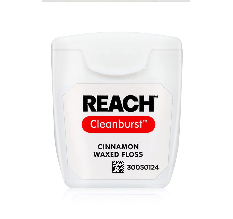 Reach Waxed Dental Floss – Cleanburst Cinnamon, 55 Yards (Pack of 4)