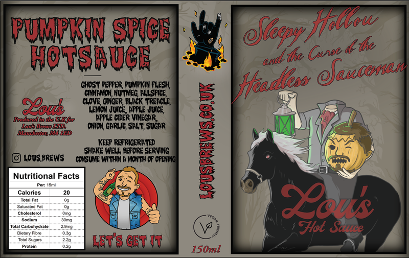 Sleepy Hollou & The Curse of the Headless Sauceman - Pumpkin Spice Hot Sauce