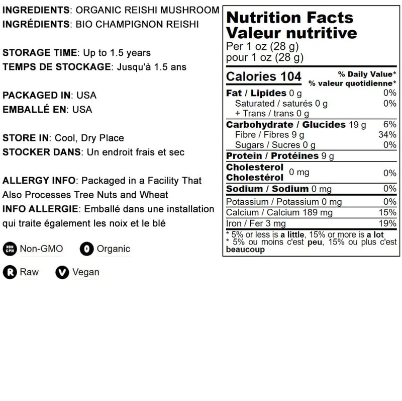 Food to Live Organic Red Reishi Mushroom Powder – 12 Ounces | Immunity & Holistic Wellness