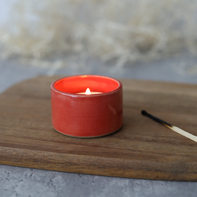 Cherry Red Classic Tea Light Holders