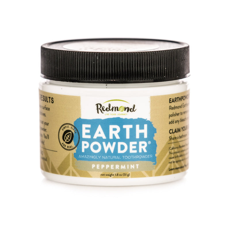 Redmond Earthpowder – All Natural Tooth & Gum Powder with Bentonite Clay & Peppermint