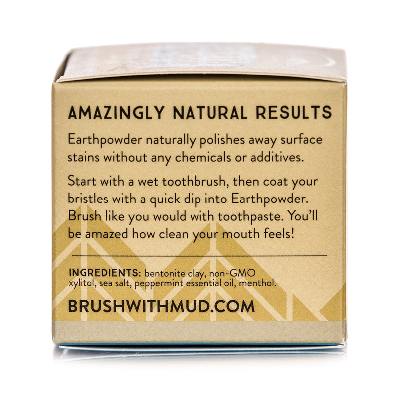 Redmond Earthpowder – All Natural Tooth & Gum Powder with Bentonite Clay & Peppermint