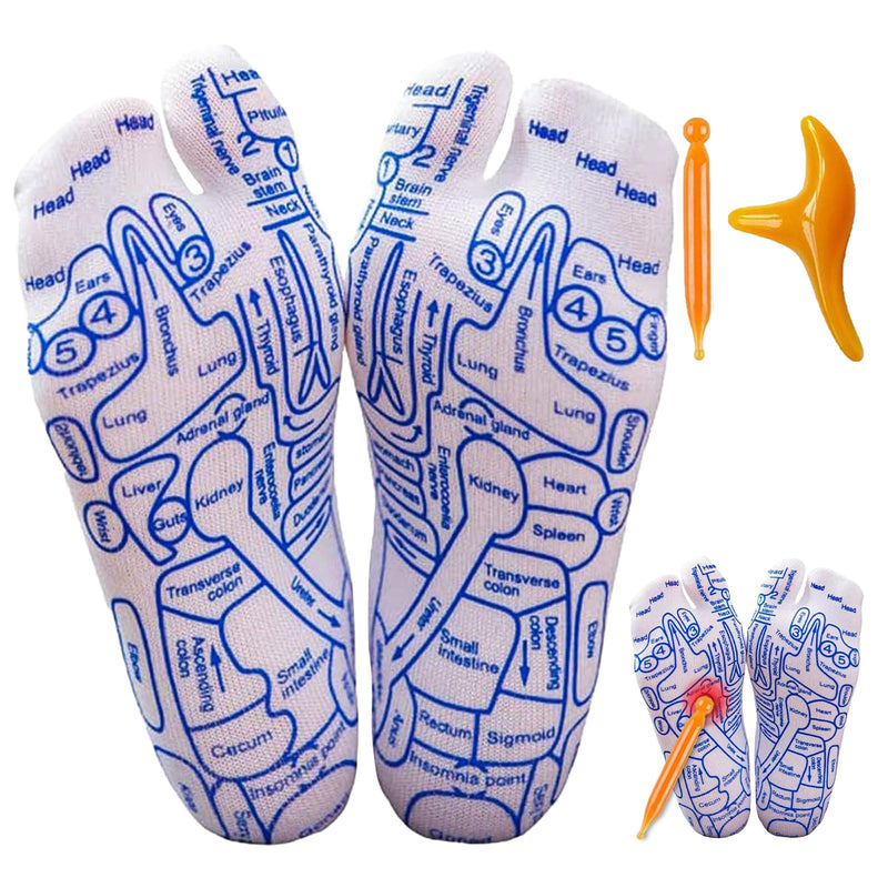 Reflexology Socks – Acupressure & Massage Tools (Large) for Fatigue Relief & Circulation