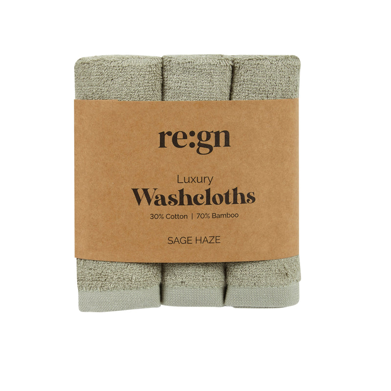 Luxury Bamboo Face Cloths - 3 Pack