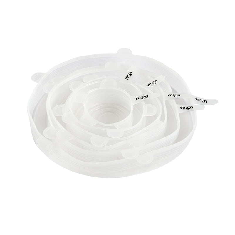Silicone Food Covering Lids - 6 Pack