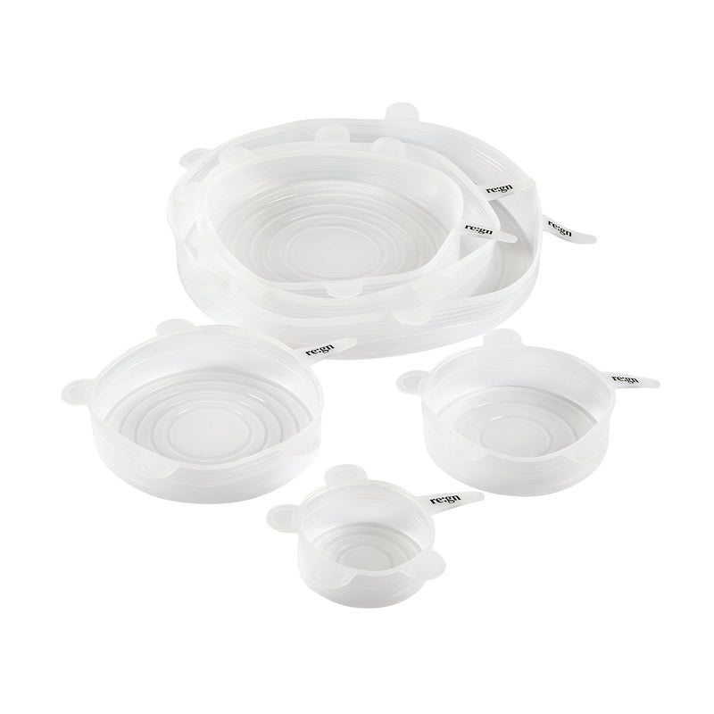 Silicone Food Covering Lids - 6 Pack