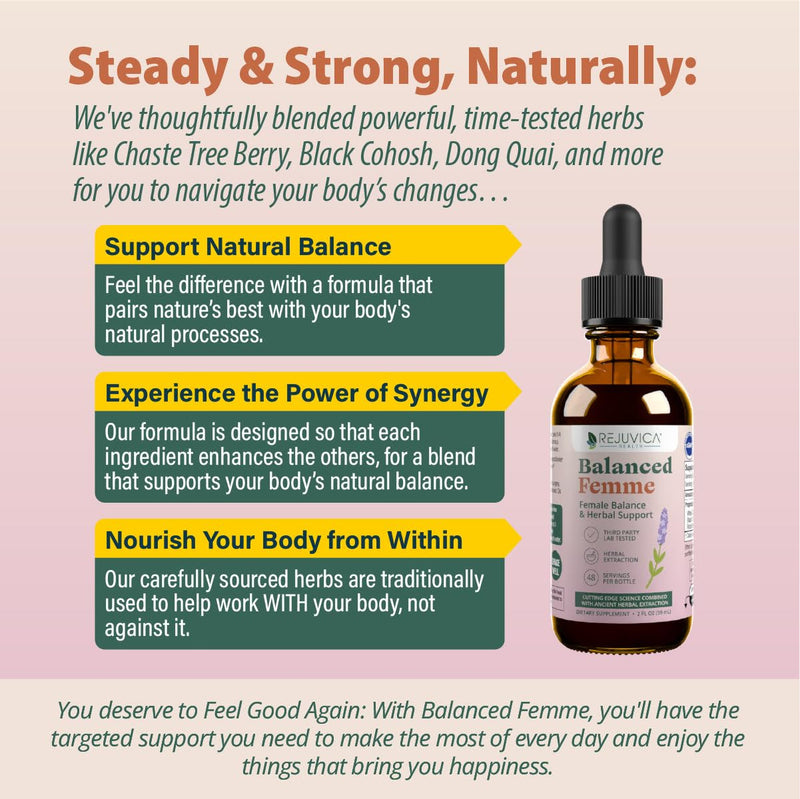 Rejuvica Balanced Femme – Advanced Female Balance Support (Liquid Delivery)