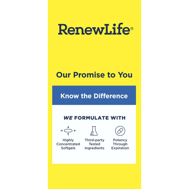 Renew Life Norwegian Gold Critical Omega-3 Fish Oil 850 mg Burp-Free Softgels (Pack May Vary)