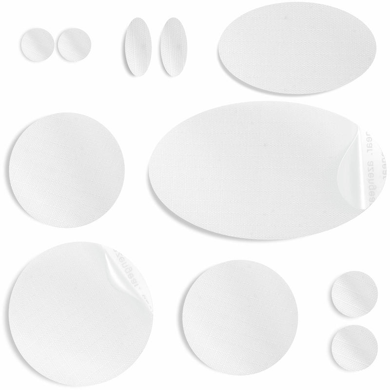 Repair Patches (30+ Colours) for Puffer Jackets, Tents, Upholstery - Stick On, Waterproof, Tear-Cold-Heat-Resistant