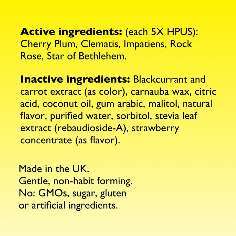 RESCUE Kids Pastilles – Natural Strawberry Stress Relief for Children | Calming Homeopathic Flower Essences