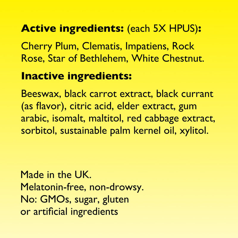 RESCUE Sleep Pastilles – Black Currant, Melatonin-Free Lozenges (4 Pack)