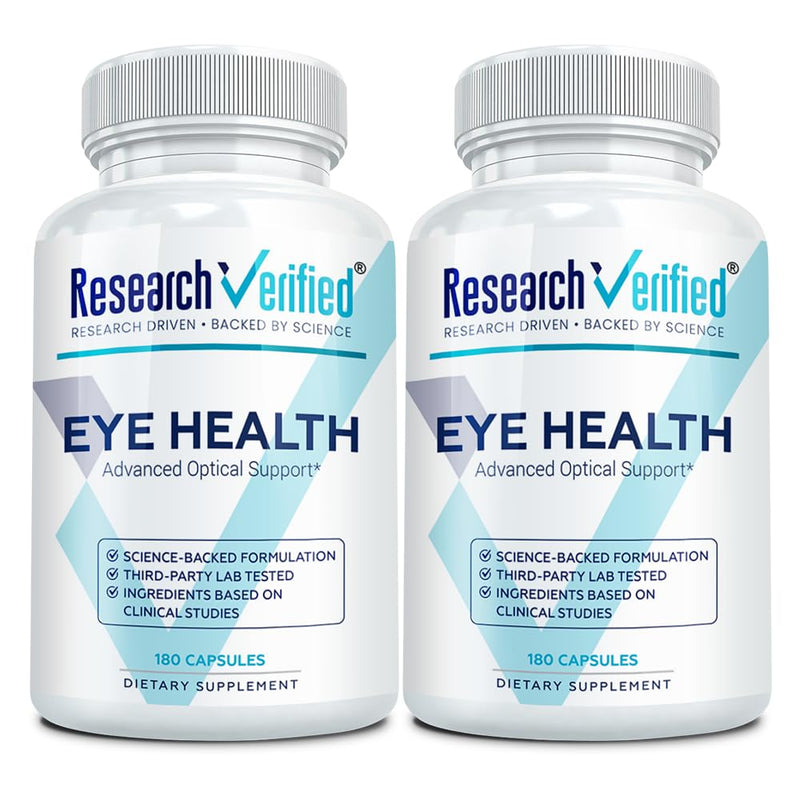 Research Verified Eye Health - Nourish Eyes & Vision, Support Retina, 360 Capsules | Made in USA