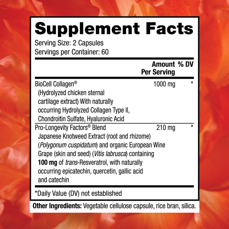 Reserveage Beauty Collagen Booster – Skin & Joint Support – 120 Capsules | Reserveage Nutrition