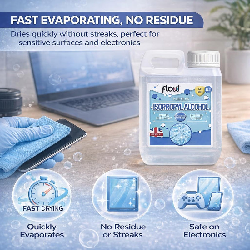 99.9% Isopropyl Alcohol IPA Electronics Cleaner 1 Litre