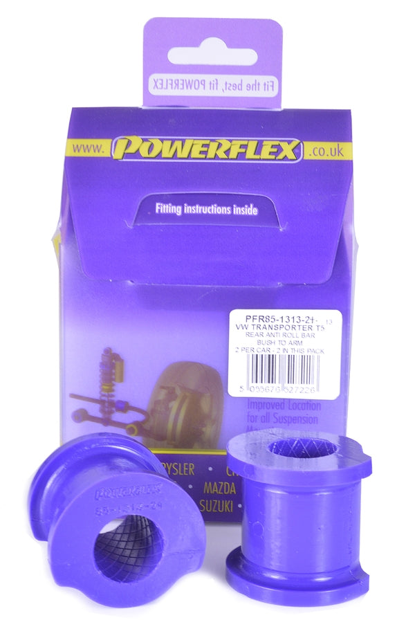 POWERFLEX - REAR ANTI ROLL BAR BUSH TO ARM MULTIPLE SIZES (TRANSPORTER T5/T6/T6.1)