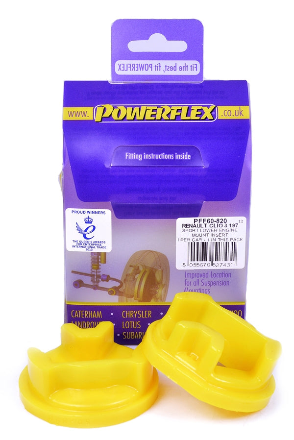 POWERFLEX - LOWER ENGINE MOUNT INSERT - CLIO 3 / MEGANE 2