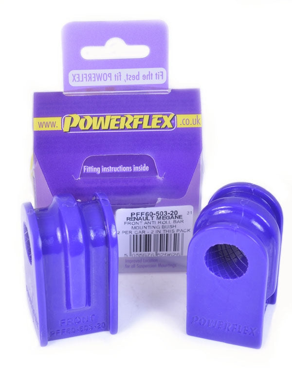 POWERFLEX - FRONT ANTI ROLL BAR BUSH 20MM (RENAULT CLIO 3 / MEGANE 2)