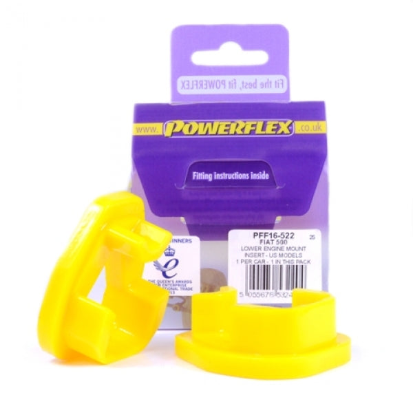 POWERFLEX - FIAT 500 (US MODELS INC ABARTH) LOWER ENGINE MOUNT INSERT - US MODELS