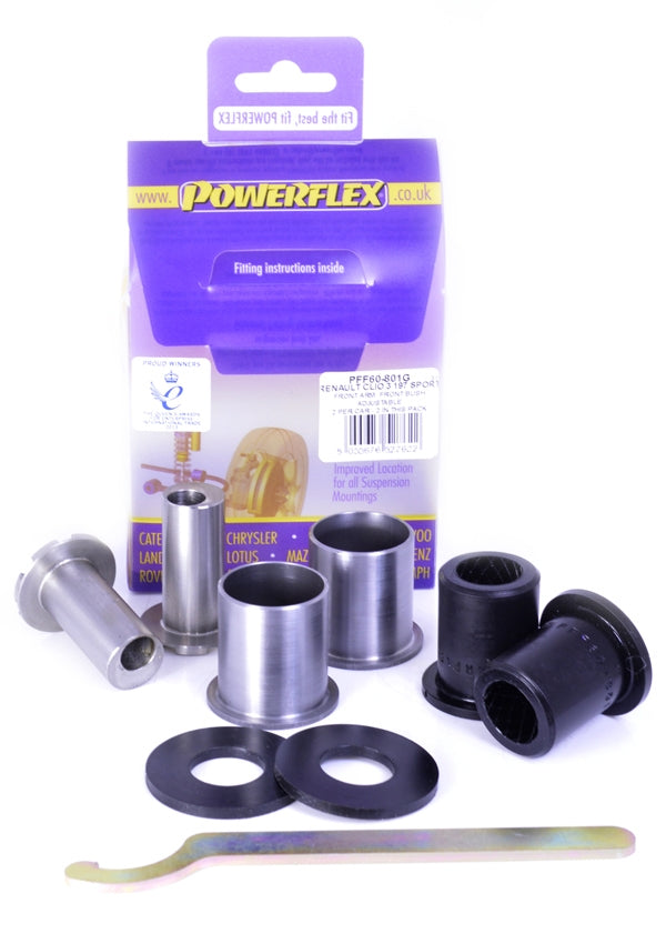 POWERFLEX - CLIO III SPORT 197/200 (2005 - 2012) FRONT ARM FRONT BUSH CAMBER ADJUSTABLE