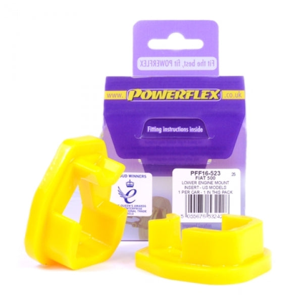 POWERFLEX - FIAT 500 (US MODELS INC ABARTH) LOWER ENGINE MOUNT INSERT - US MODELS