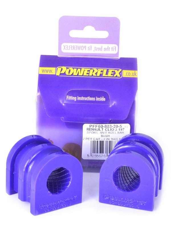 POWERFLEX - CLIO III SPORT 197/200 (2005 - 2012) FRONT ANTI ROLL BAR BUSH 20.5MM