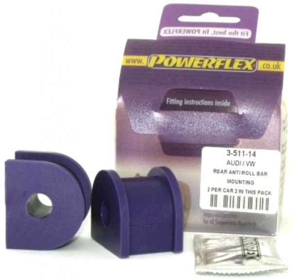 POWERFLEX - VW BEETLE & CABRIO 4MOTION (1998-2011) REAR ANTI ROLL BAR MOUNTING 14MM