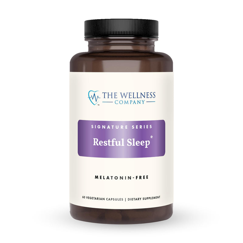 The Wellness Company Restful Sleep - Melatonin-Free Deep Sleep & REM Support - 60ct (1 Month Supply)