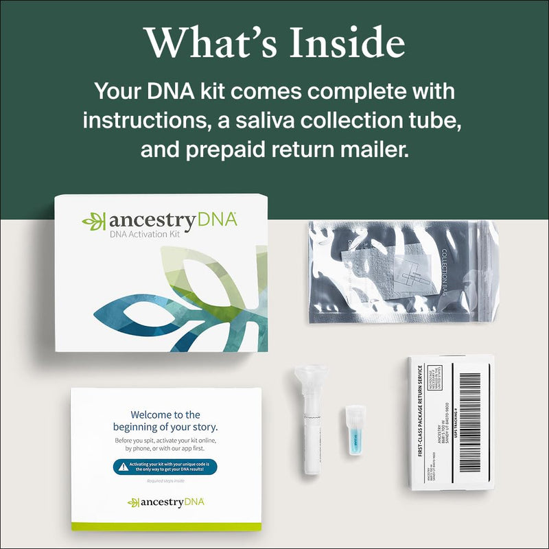AncestryDNA + Traits Genetic Test Kit: Personalized Traits, DNA Ethnicity & Origins | Complete DNA Test & Ancestry Reports