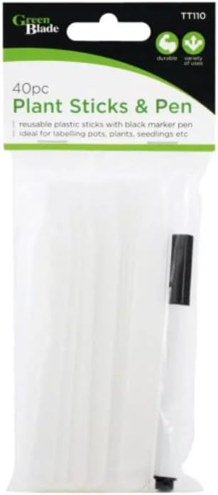40 Pack Reusable Plant Labels with Waterproof Marker Pen
