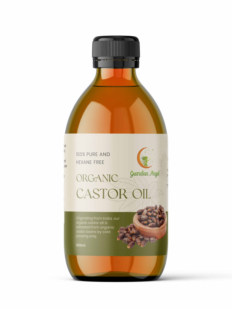 Organic Castor Oil - Virgin Cold Pressed, Ethically Sourced and Hexane Free