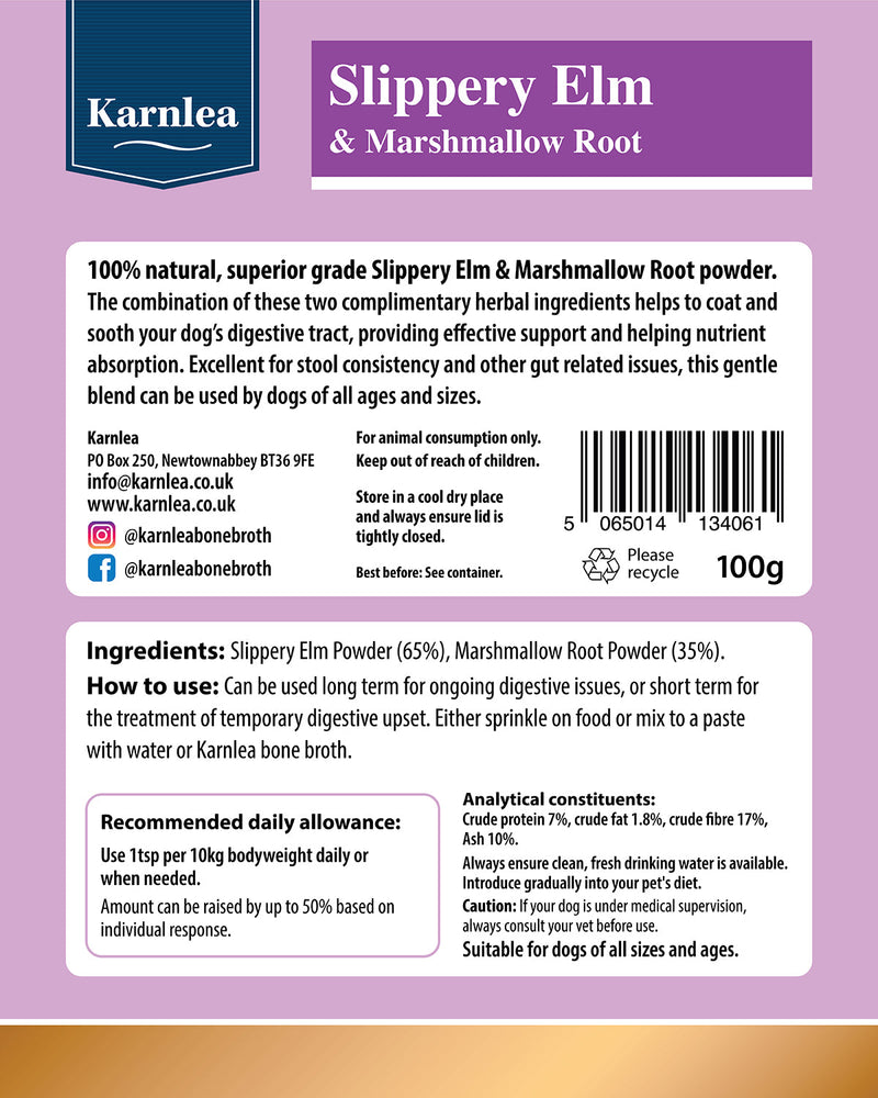 Slippery Elm & Marshmallow Root Powder - 100g