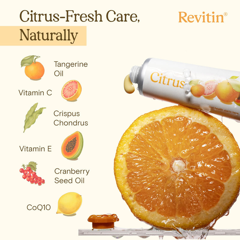 Revitin Toothpaste | Fluoride-Free Prebiotic Citrus Tooth Gel | No SLS, Gluten Free, Dye Free, GMO Free, No Sweeteners | Non-Toxic, Kid Approved | Pack of 5