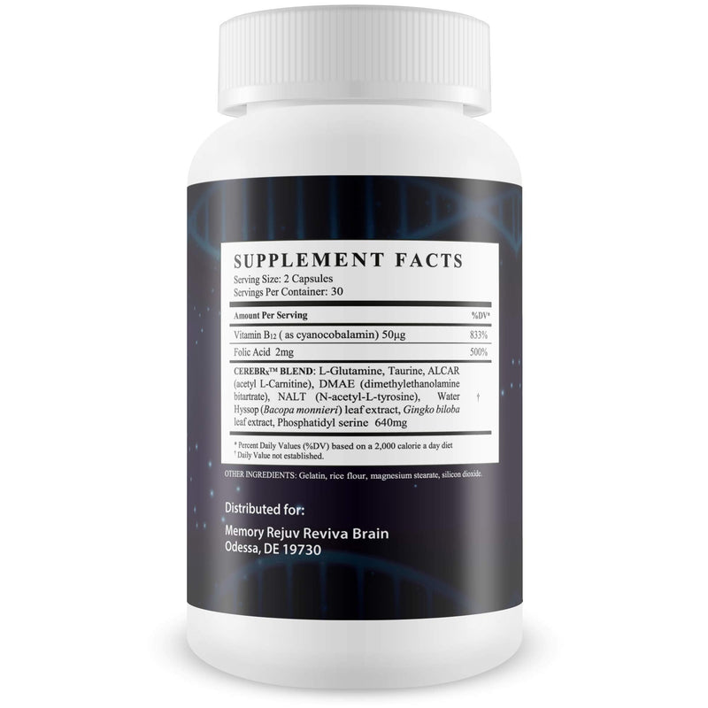Reviva Brain Memory Rejuv | Advanced Cognitive Support for Focus, Memory & Clarity