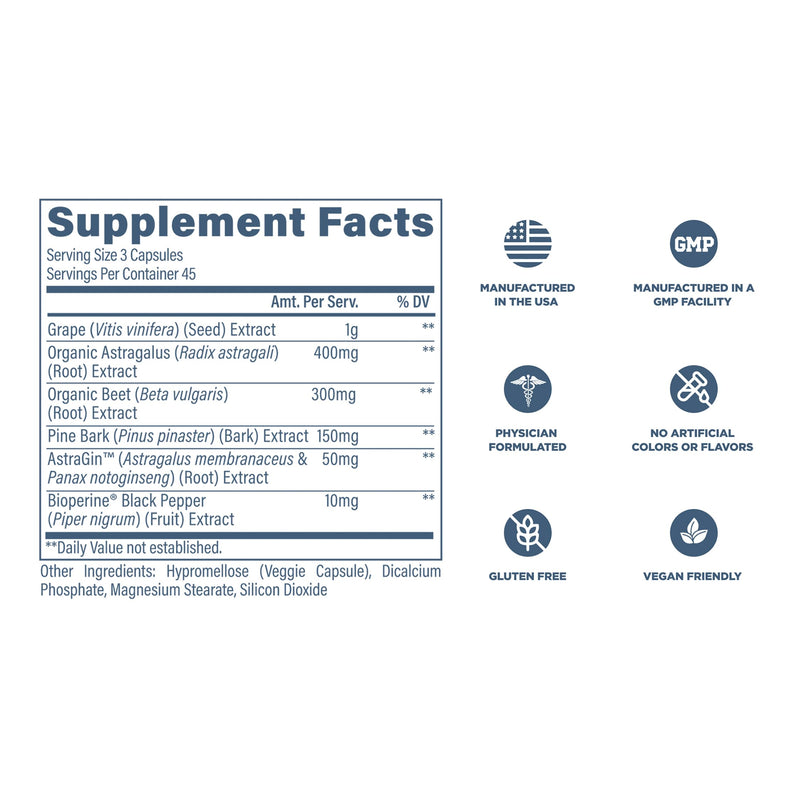 Revive MD Kidney Support – Plant-Based Kidney Detox Capsules | 135 Vegetarian Capsules (45 Servings)